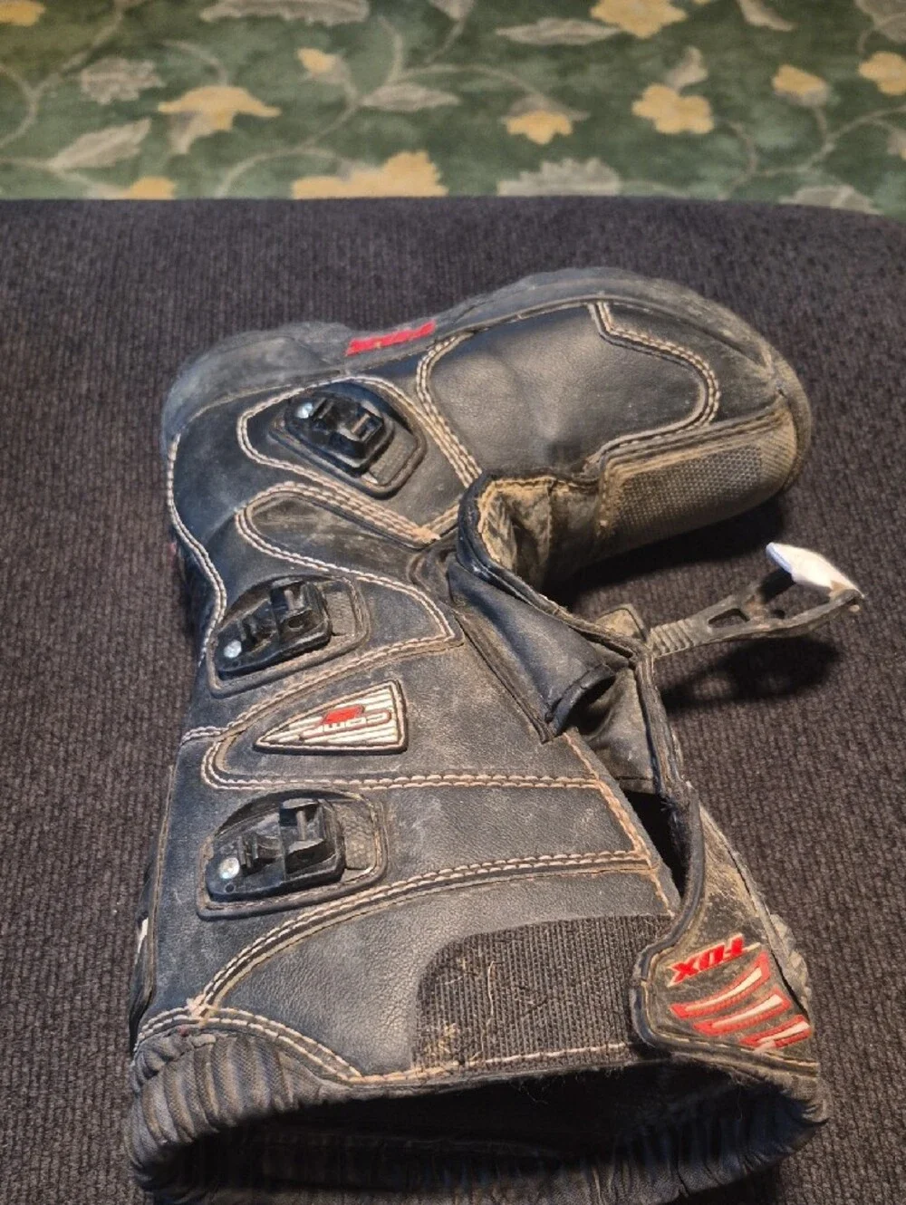 Fox Black and Red Men’s Off-Road MX Boots
